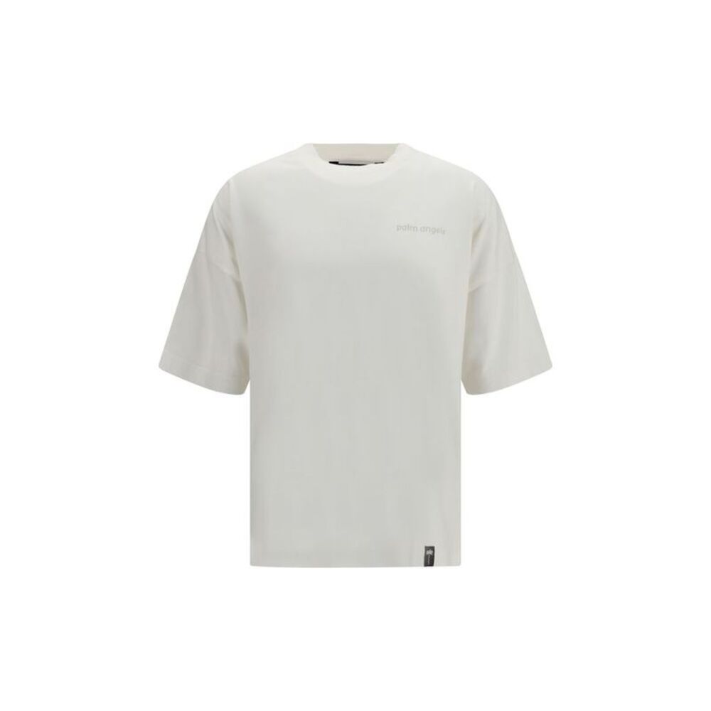 Palm Angels White Cotton Men's T-Shirt